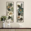 Flower Leaves Metal Wall Art s/2 pc