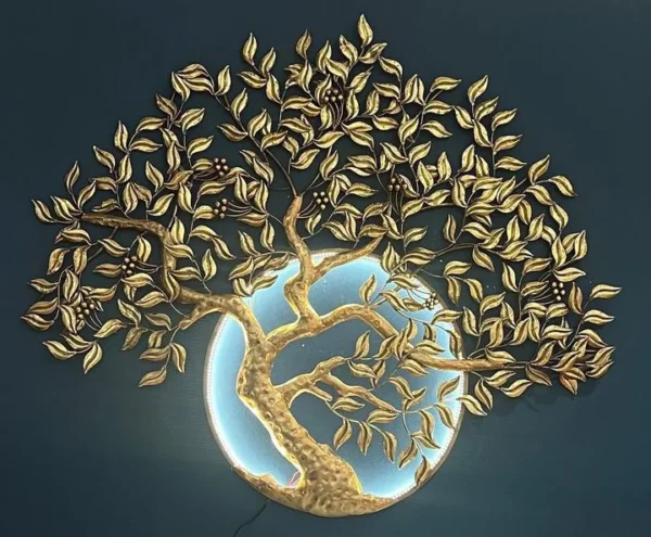 Leaves Large Tree Metal Wall Art