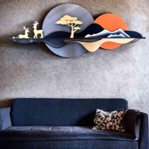 Multicolor Decorative Metal wallart