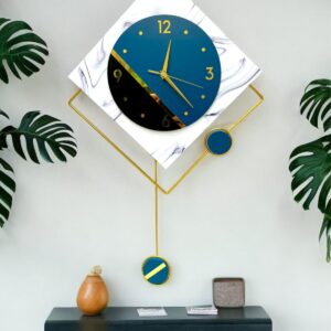 Designer Pendulum Metal wall Clock