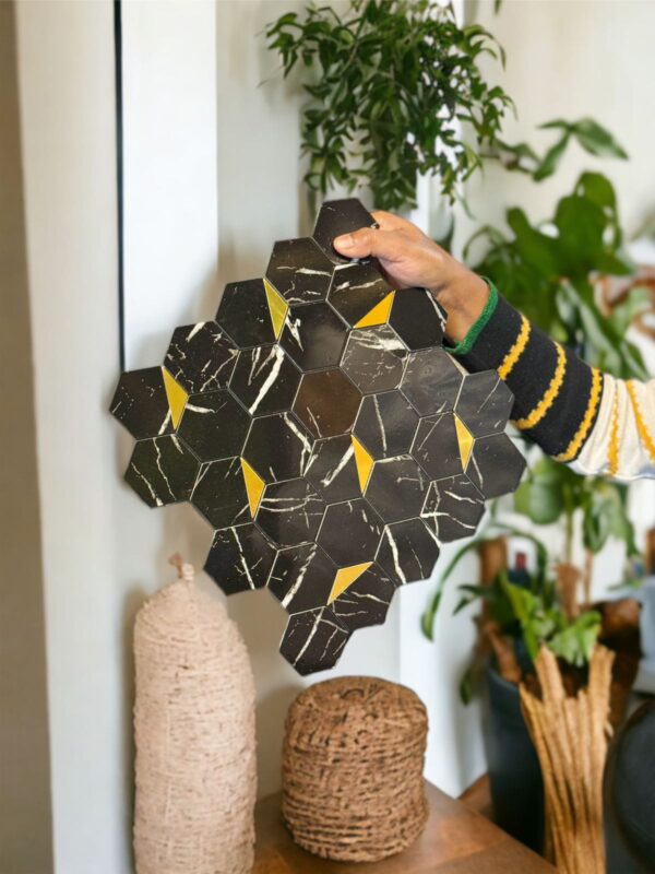 Black Marble Design Mosaic Tile
